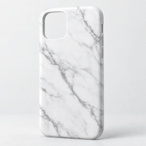 Classic White Marble Phone Case for iPhone